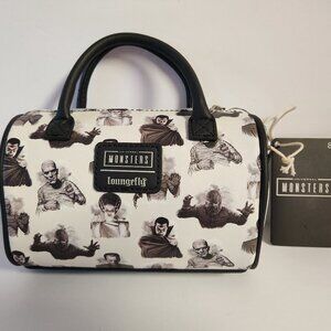 Loungefly Universal Monsters Crossbody Bag Monster Characters Pattern Purse New